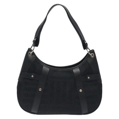 Salvatore Ferragamo Shoulder Bag Canvas, BLACK, CANVAS, Shoulder bag