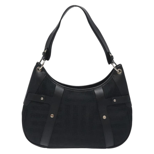 Salvatore Ferragamo Shoulder Bag Canvas, BLACK, CANVAS, Shoulder bag