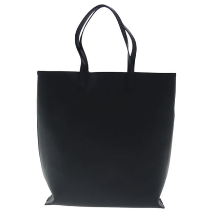 Saint Laurent Shopper Tote Leather, BLACK, LEATHER, Tote bag