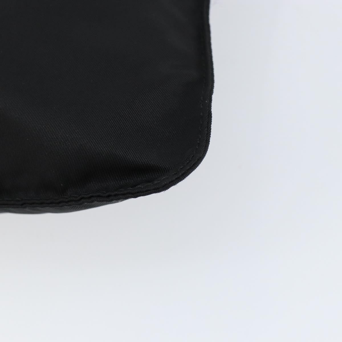 Prada Front Pocket Messenger Bag Tessuto, BLACK, NYLON, Shoulder bag