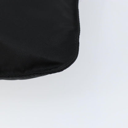 Prada Front Pocket Messenger Bag Tessuto, BLACK, NYLON, Shoulder bag
