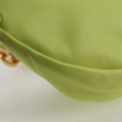 Bottega Veneta The Chain Pouch Leather, YELLOW, LEATHER, Clutche & pouche