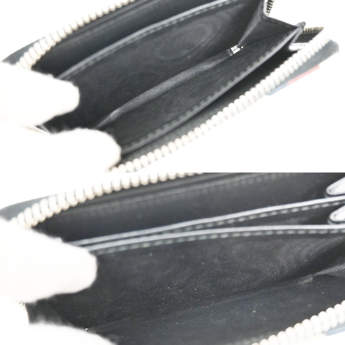 Gucci Night Courrier Bifold Wallet GG Coated Canvas with Applique, BLACK, CANVAS, Wallets