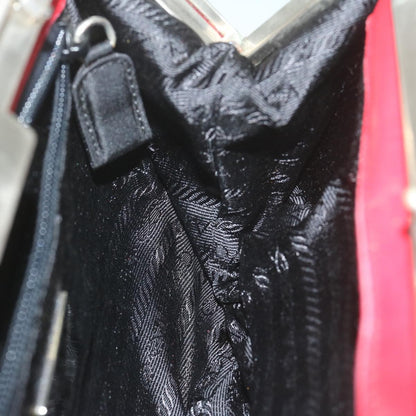 Prada Chain Shoulder Bag Tessuto, RED, NYLON, Shoulder bag
