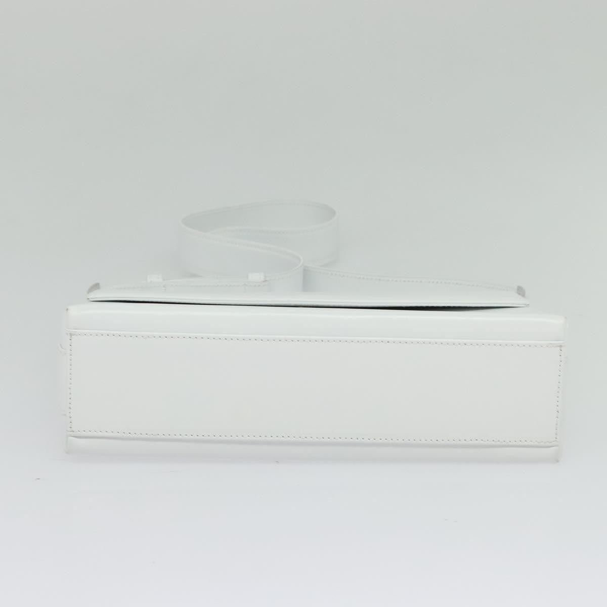 Salvatore Ferragamo Vala Shoulder Bag Leather, WHITE, LEATHER, Shoulder bag