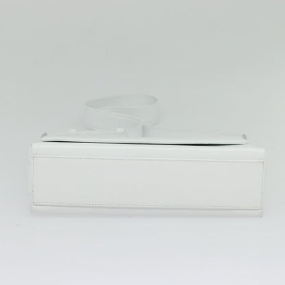 Salvatore Ferragamo Vala Shoulder Bag Leather, WHITE, LEATHER, Shoulder bag