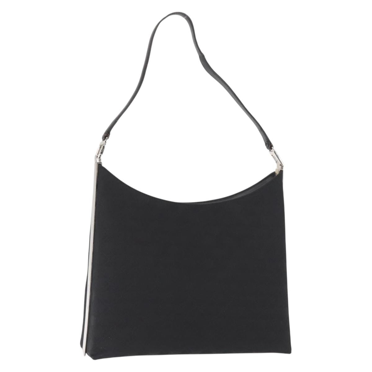 Salvatore Ferragamo Vintage Shoulder Bag Canvas, Black, Canvas, Shoulder Bag
