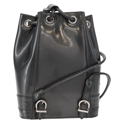 Salvatore Ferragamo Vala Backpack Leather, BLACK, LEATHER, Backpack