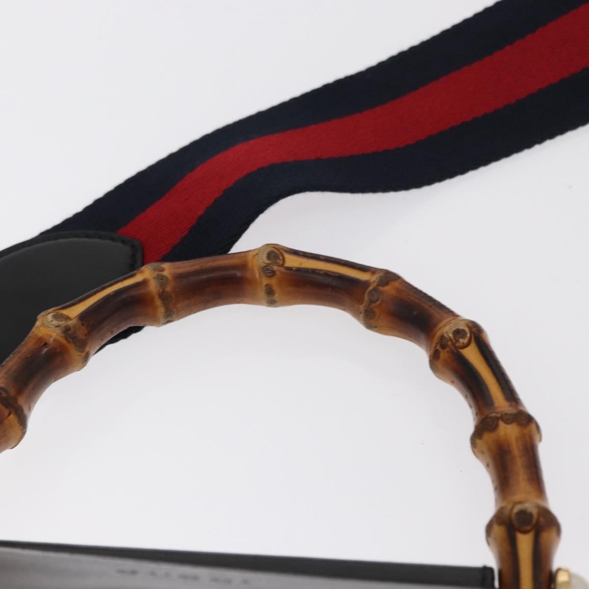 Gucci Nymphaea Top Handle Bag Leather, BLACK, LEATHER, Handbag