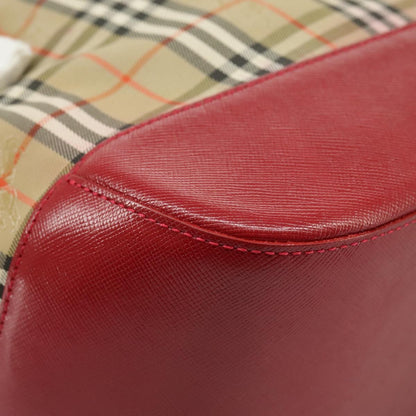 Burberry Nova Check Handbag Nova Check Canvas, BEIGE, CANVAS, Handbag