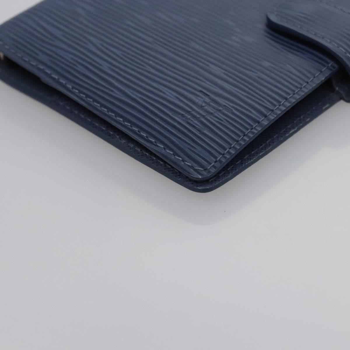 Louis Vuitton Agenda Cover Epi Leather, BLUE, LEATHER, Wallets