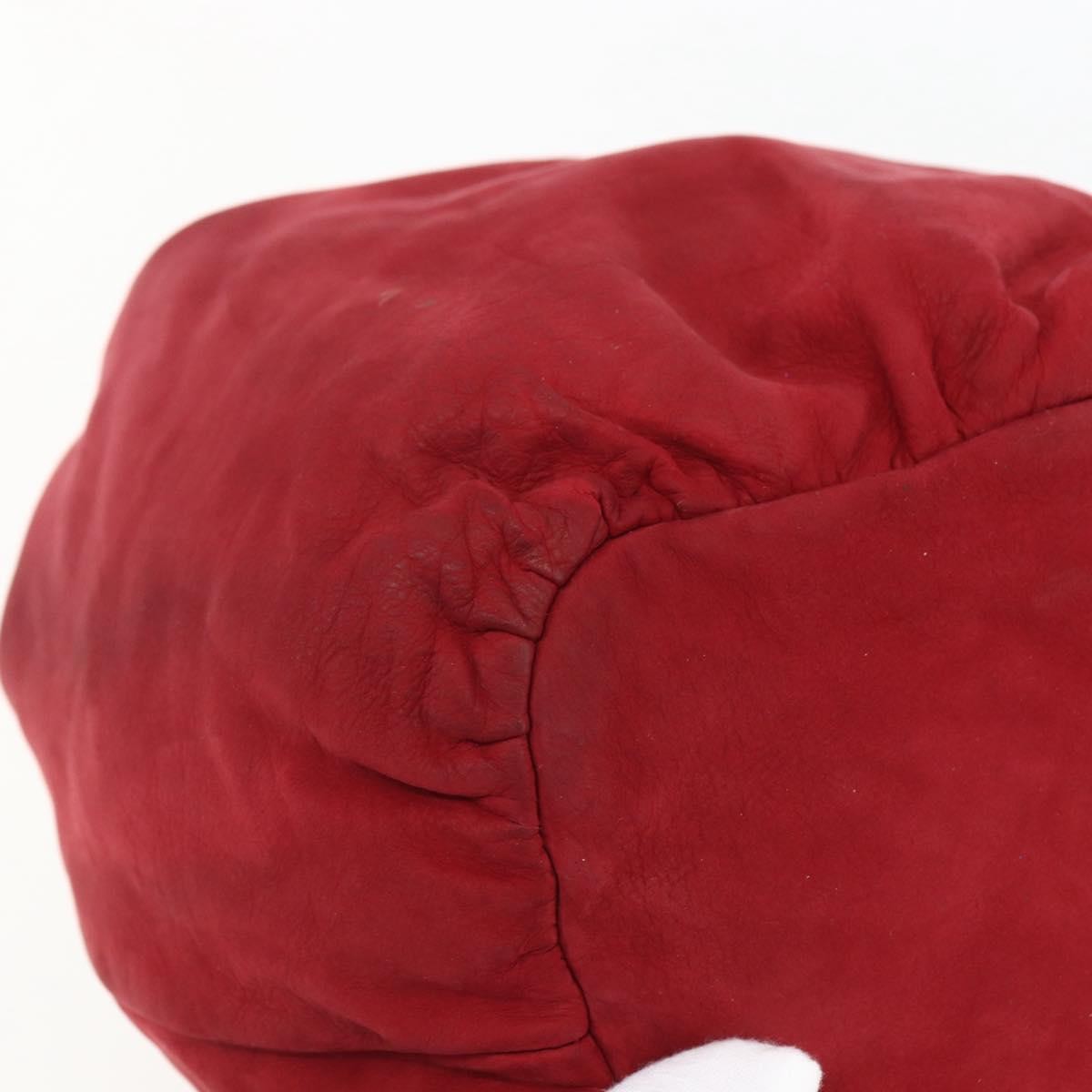 Loewe Anagram Shoulder Bag Suede, RED, SUEDE, Shoulder bag