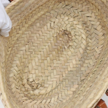 Chloe Marcie Tote RAFFIA, BEIGE, WOOD, Tote bag