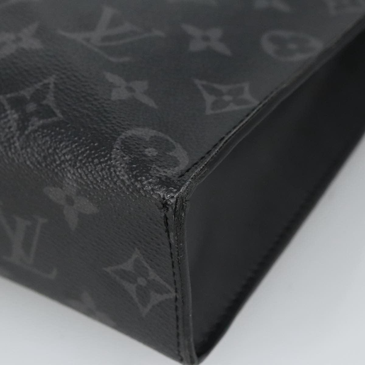 Louis Vuitton Pochette Voyage Monogram Eclipse Canvas, BLACK, CANVAS, Clutche & pouche