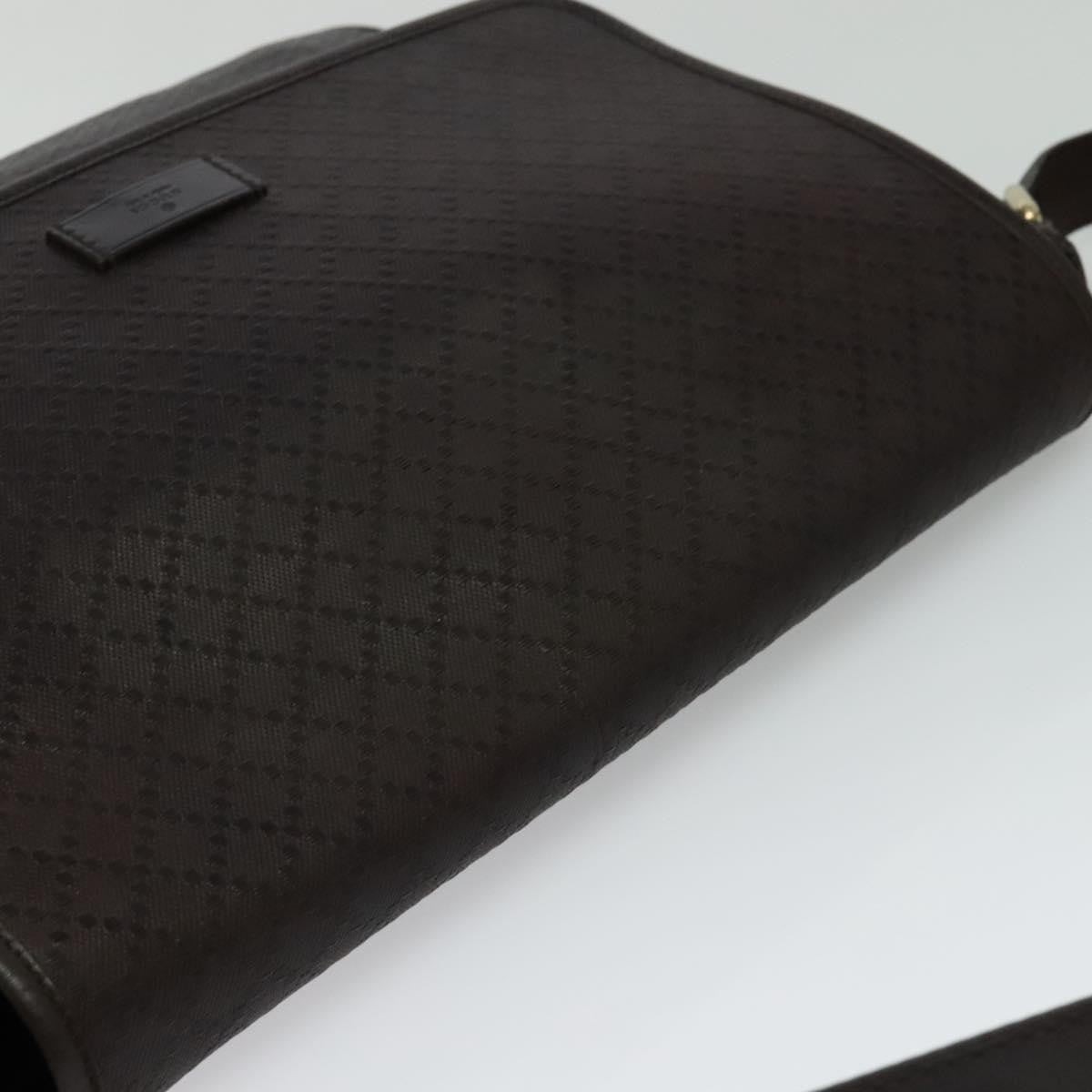 Gucci Lux Flap Messenger Bag Diamante Leather, BROWN, LEATHER, Crossbody bag