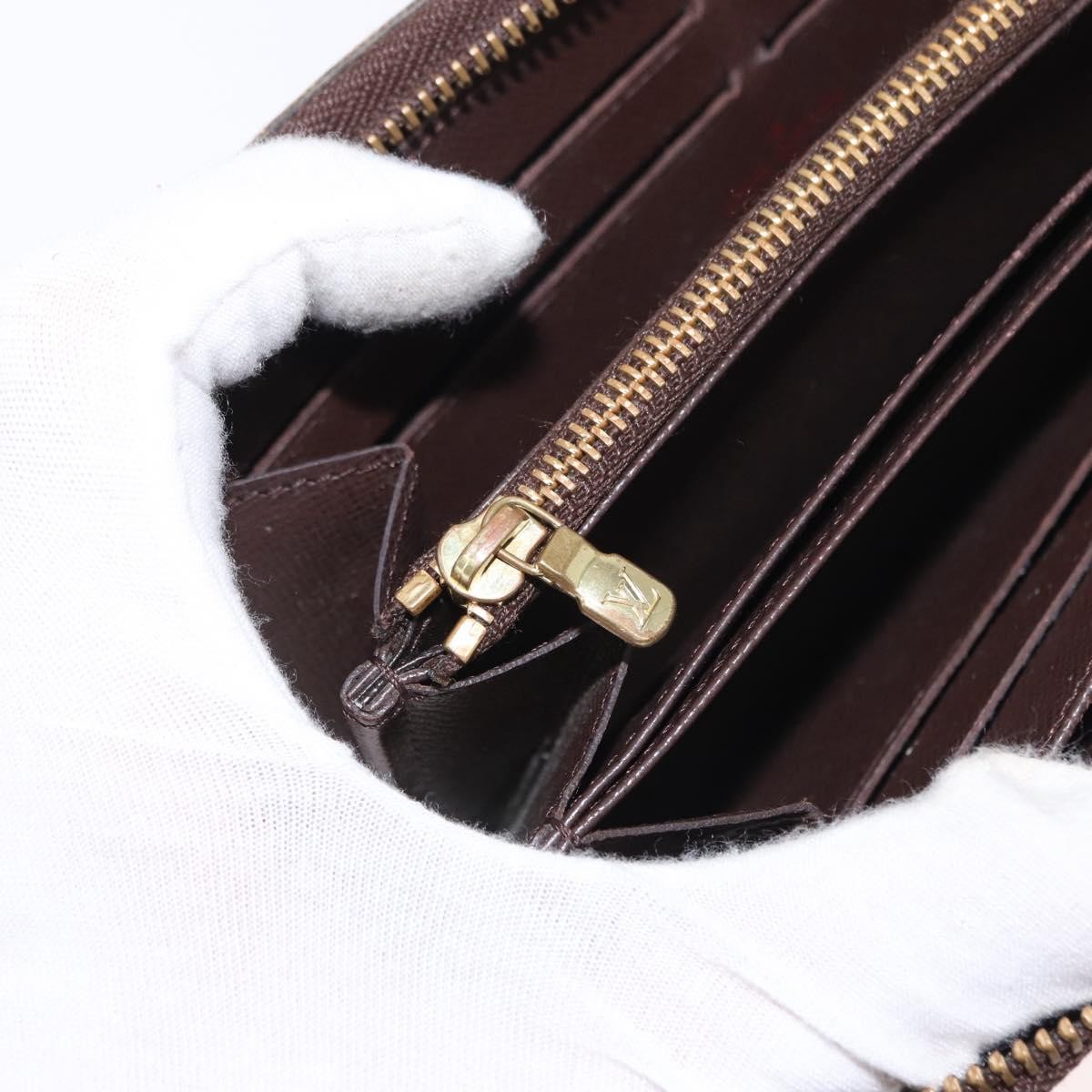Louis Vuitton Zippy Wallet NM Damier, BROWN, CANVAS, Wallets