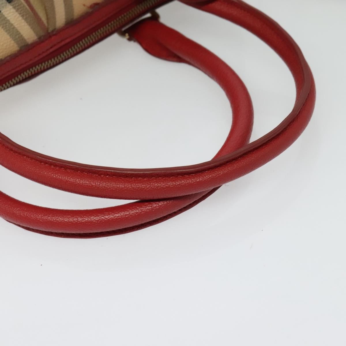 Burberry Pilgrim Satchel Haymarket Coated Canvas, BEIGE, CANVAS, Handbag