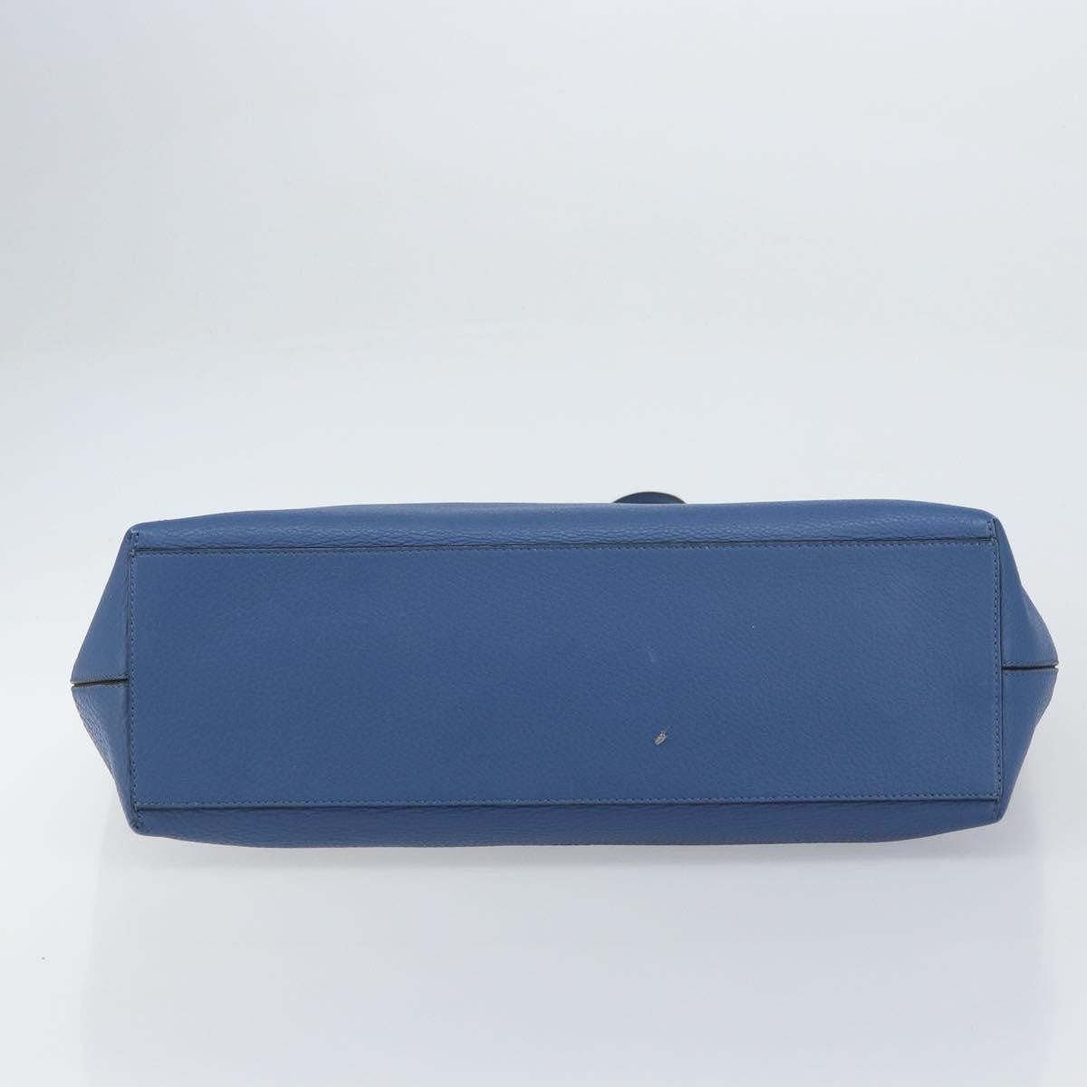 Valentino Garavani Rockstud Shopper Tote Leather, BLUE, LEATHER, Tote bag