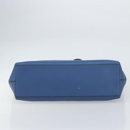 Valentino Garavani Rockstud Shopper Tote Leather, BLUE, LEATHER, Tote bag