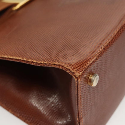 Salvatore Ferragamo Convertible Vara Bow Tote Leather, BROWN, LEATHER, Handbag