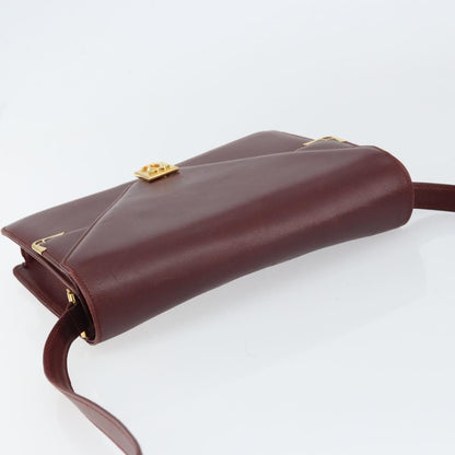 cartier Must de Cartier Shoulder Bag Leather, BURGUNDY, LEATHER, Shoulder bag