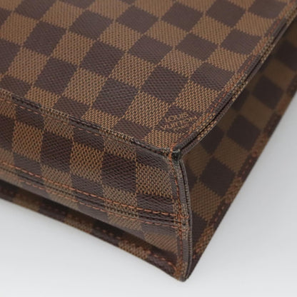 Louis Vuitton Sac Plat Bag Damier, BROWN, CANVAS, Handbag