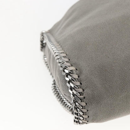 Stella McCartney Falabella Fold Over Bag Shaggy Deer, GRAY, POLYESTER, Shoulder bag