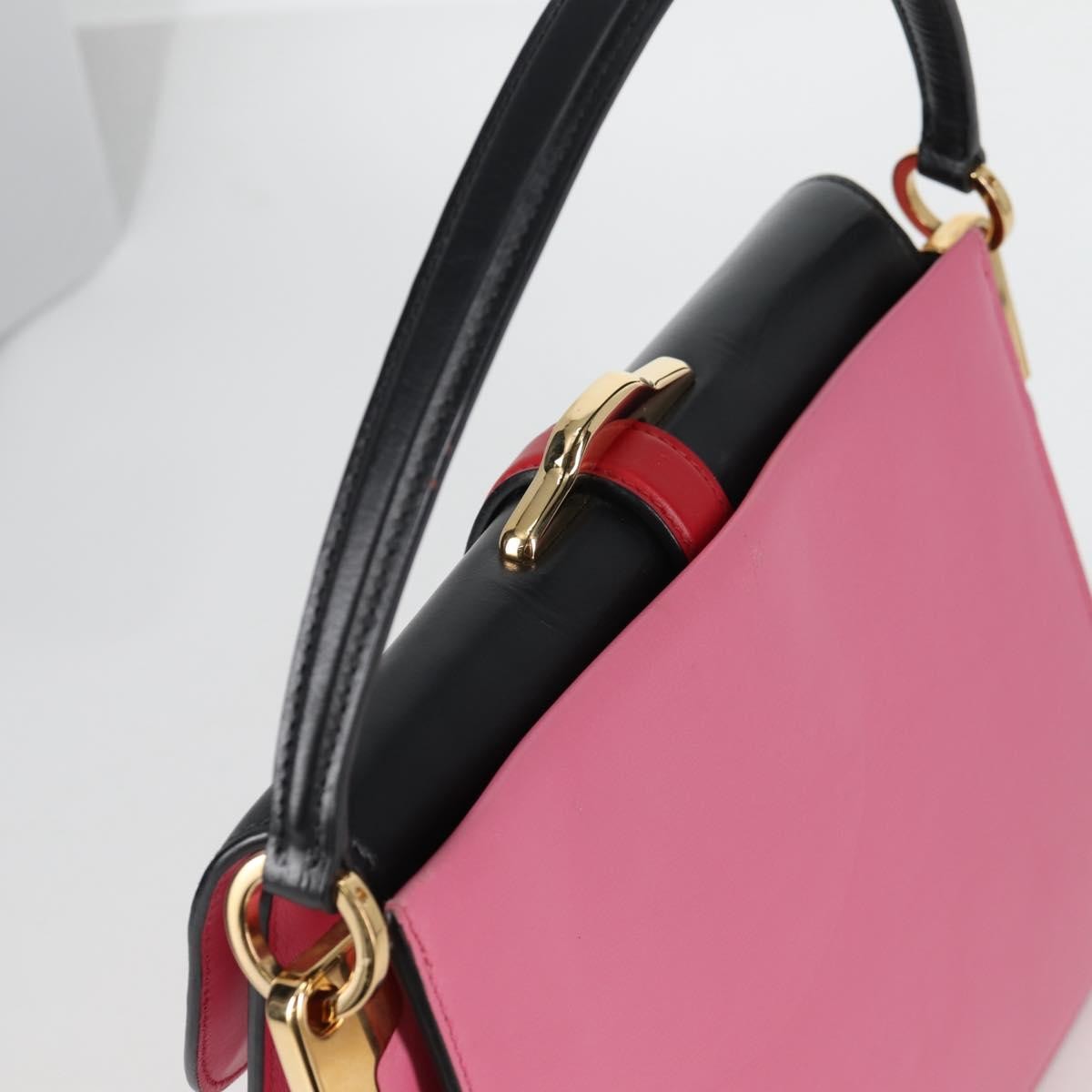 Prada Belle Top Handle Bag City Calf, PINK, LEATHER, Handbag