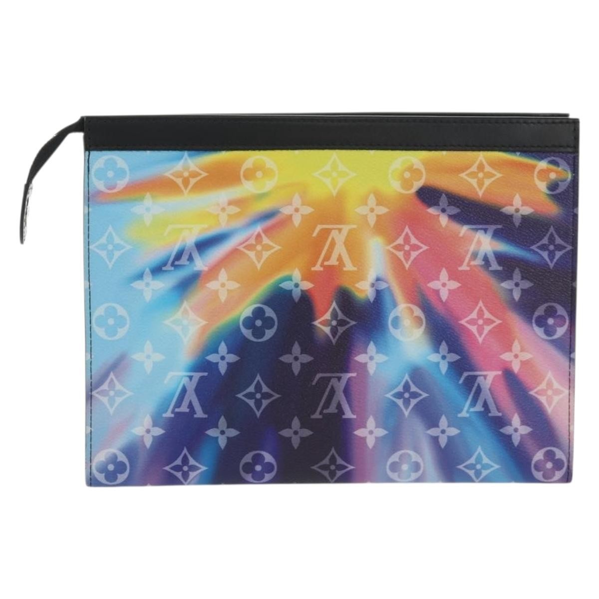 Louis Vuitton Pochette Voyage Limited Edition Monogram Sunset Canvas, MULTICOLOUR, CANVAS, Clutche & pouche