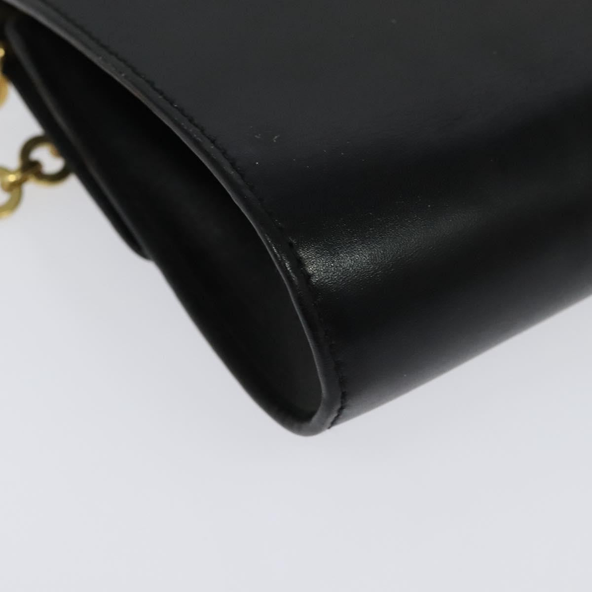 Salvatore Ferragamo Gancini Box Crossbody Bag Leather, BLACK, LEATHER, Shoulder bag