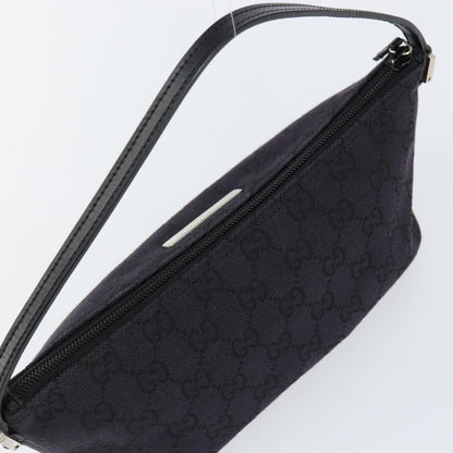 Gucci Vintage Boat Pochette GG Canvas, BLACK, CANVAS, Clutche & pouche