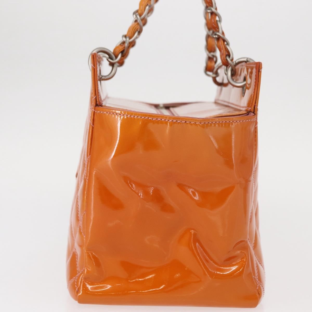 Chanel Vintage Petite Timeless Tote Quilted Patent, ORANGE, PATENT_LEATHER, Tote bag