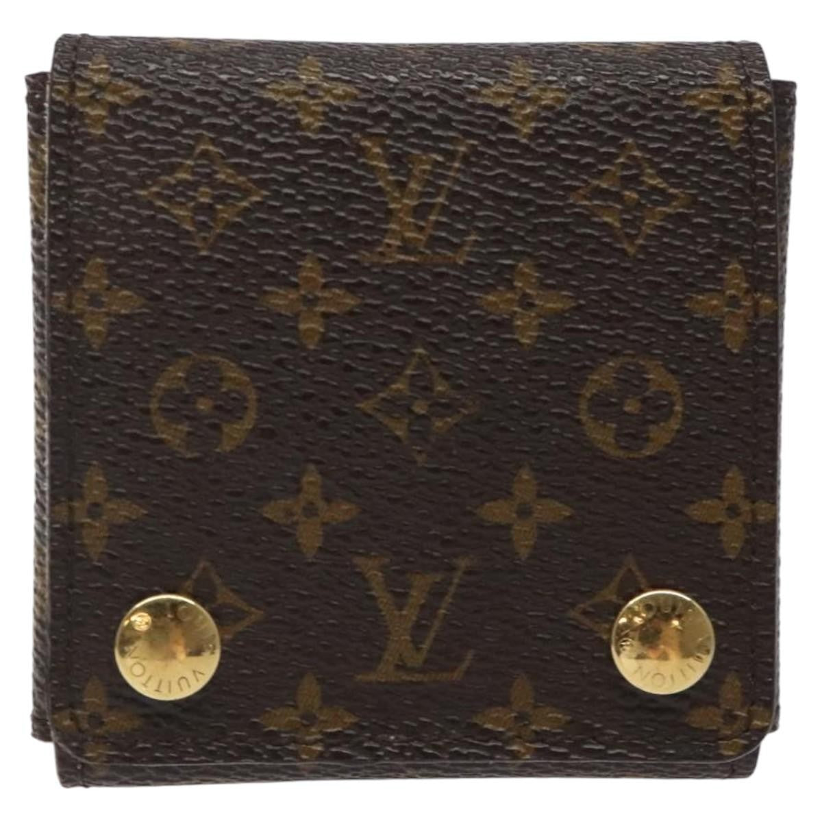 Louis Vuitton CASE JEWELRY BOX Canvas, BROWN, CANVAS, Wallets