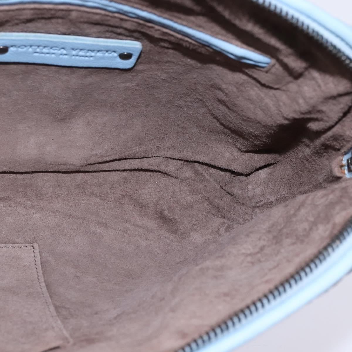 Bottega Veneta Nodini Crossbody Bag Intrecciato Nappa, BLUE, LEATHER, Crossbody bag