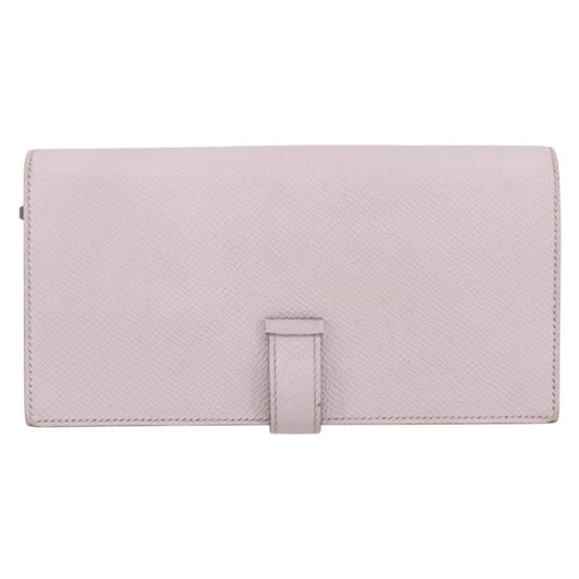 Hermes Bearn Wallet Epsom, PINK, LEATHER, Wallets