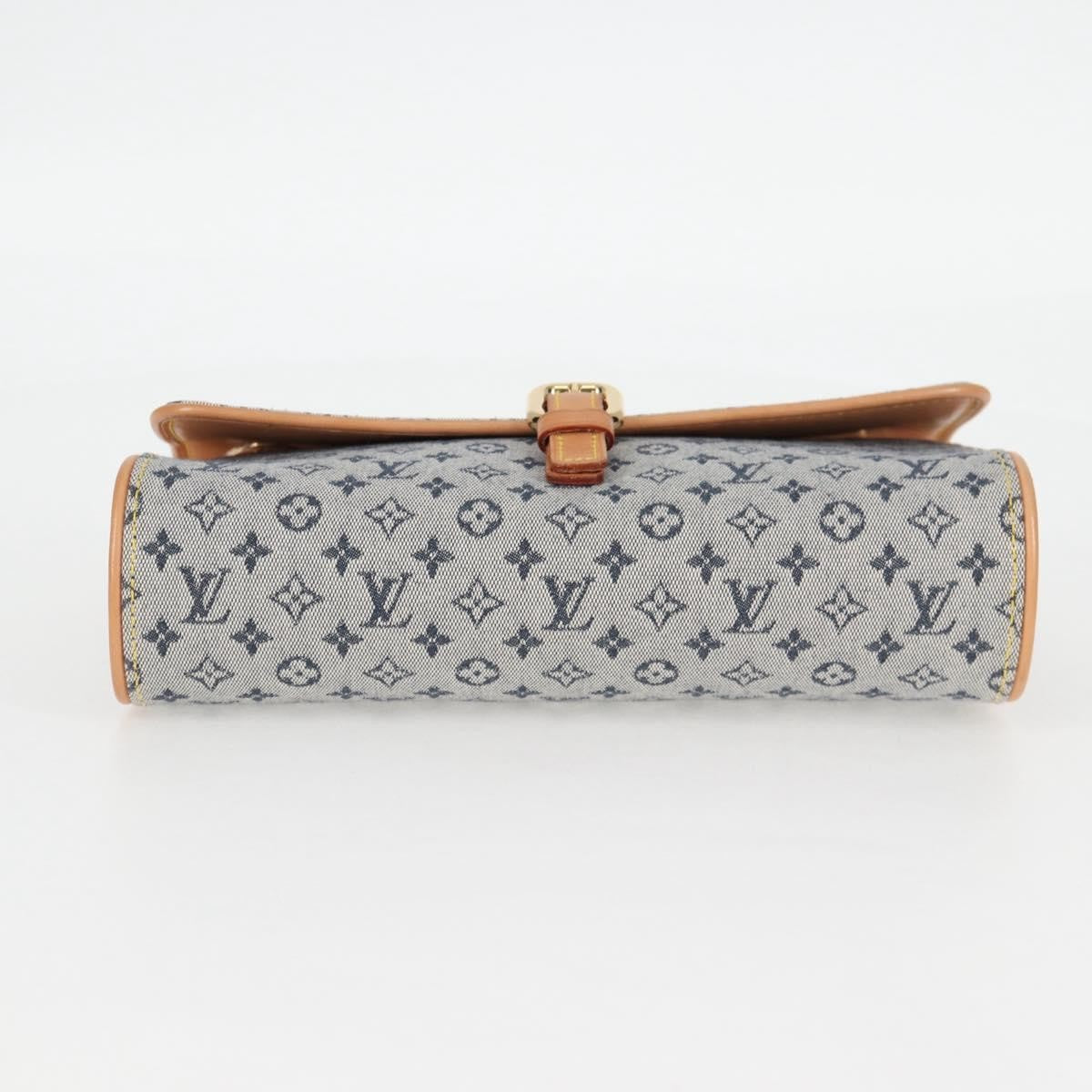 Louis Vuitton Camille Handbag Mini Lin, BLUE, CANVAS, Handbag