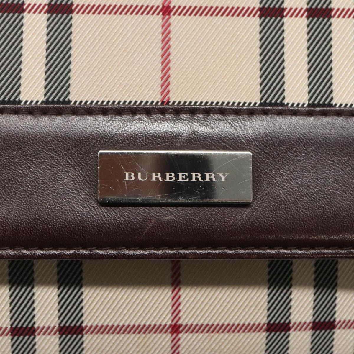 Burberry Nova check Shoulder bag Canvas, BEIGE, CANVAS, Shoulder bag