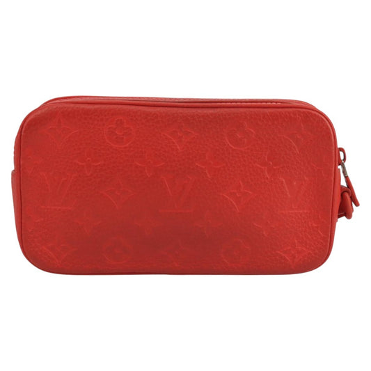 Louis Vuitton Solar Ray Pochette Volga Monogram Taurillon Leather, RED, LEATHER, Clutche & pouche