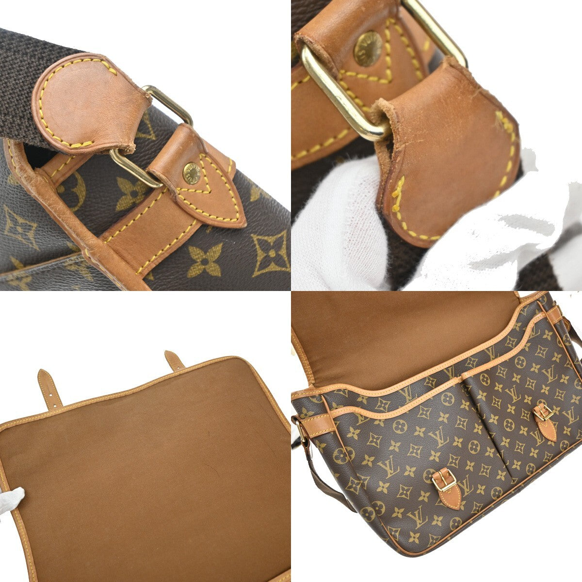Louis Vuitton Sac Gibeciere Messenger Bag Monogram Canvas, BROWN, CANVAS, Crossbody bag