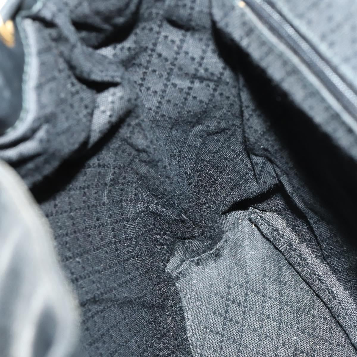 Gucci Vintage Bamboo Backpack Leather, BLACK, LEATHER, Backpack