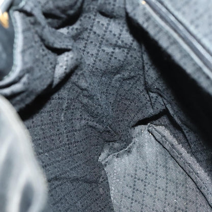 Gucci Vintage Bamboo Backpack Leather, BLACK, LEATHER, Backpack