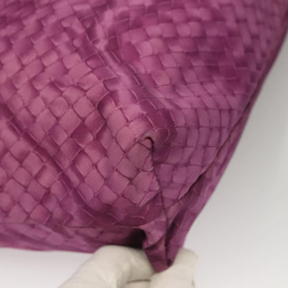 Bottega Veneta Intrecciolusion Tote Printed Nylon, PURPLE, NYLON, Tote bag