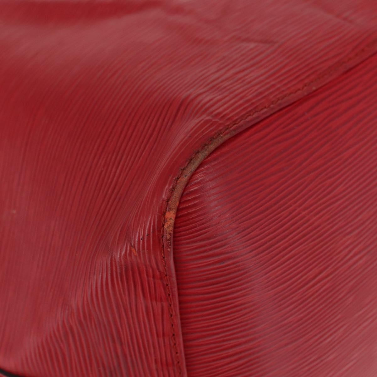 Louis Vuitton Petit Noe Handbag Epi Leather, RED, LEATHER, Shoulder bag