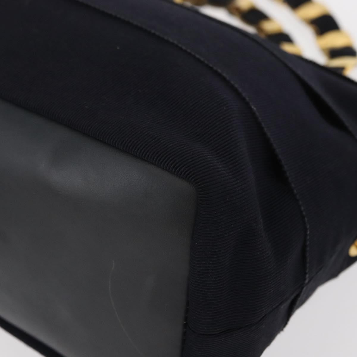 Salvatore Ferragamo Vala Handbag Canvas, NAVY, CANVAS, Handbag