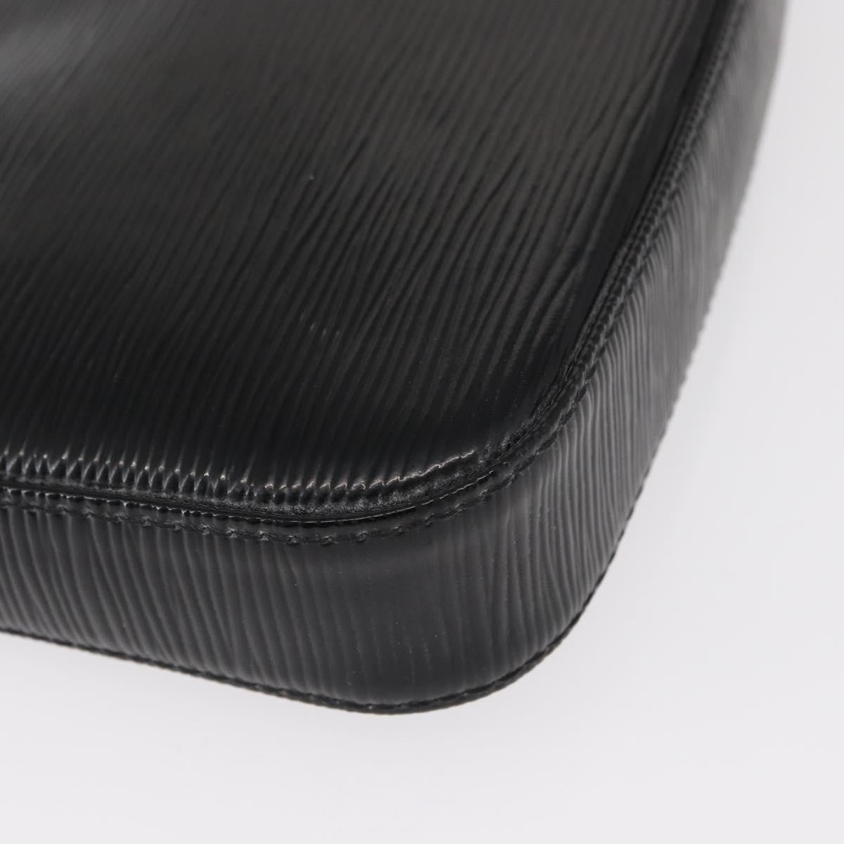 Louis Vuitton Pochette Accessoires NM Electric Epi Leather, BLACK, LEATHER, Clutche & pouche