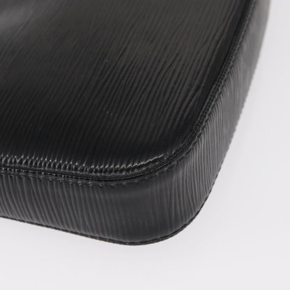 Louis Vuitton Pochette Accessoires NM Electric Epi Leather, BLACK, LEATHER, Clutche & pouche