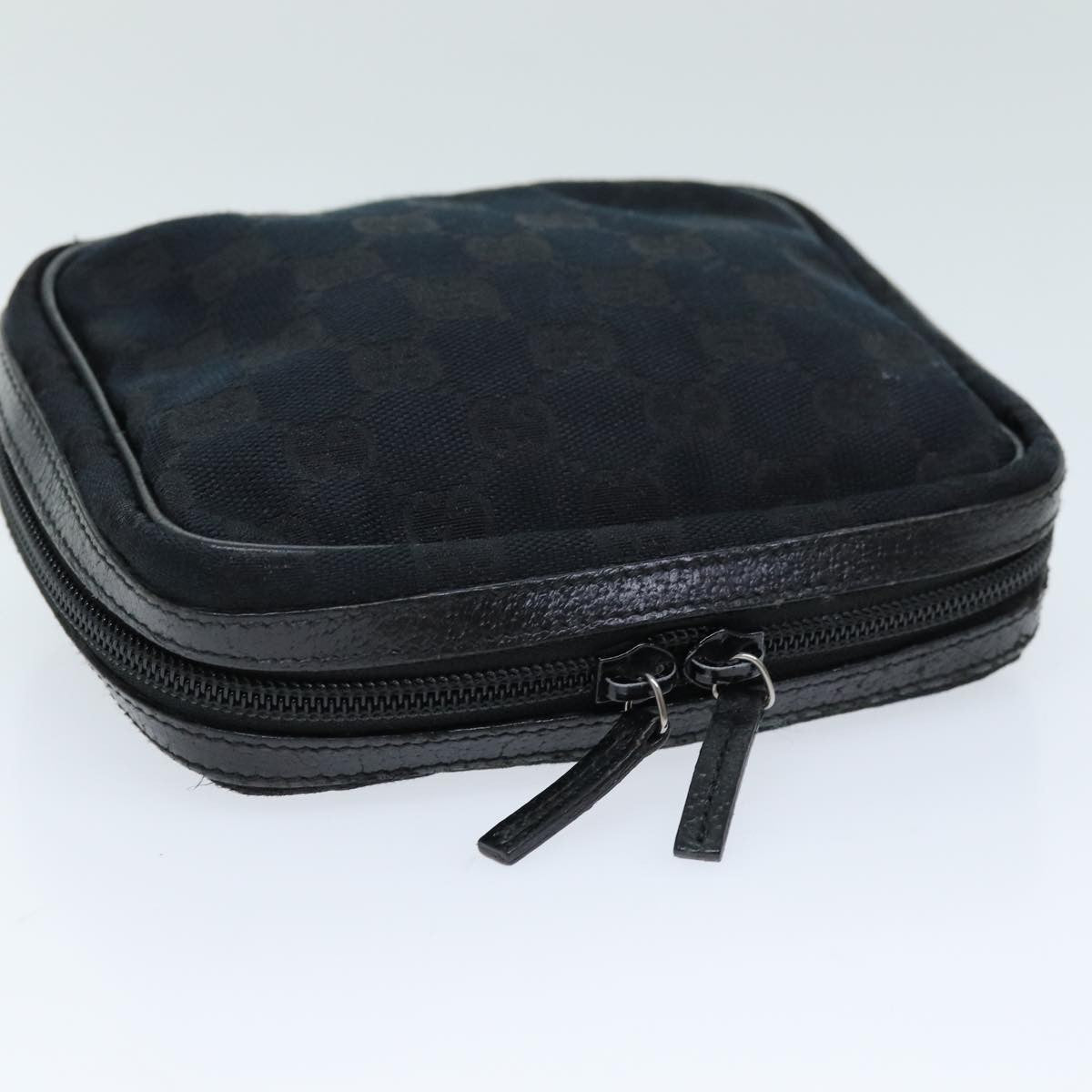 Gucci GG canvas pouch Canvas, BLACK, CANVAS, Clutche & pouche