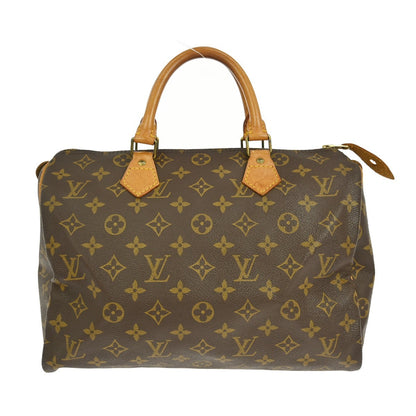 Louis Vuitton Speedy Handbag Monogram Canvas, BROWN, CANVAS, Handbag