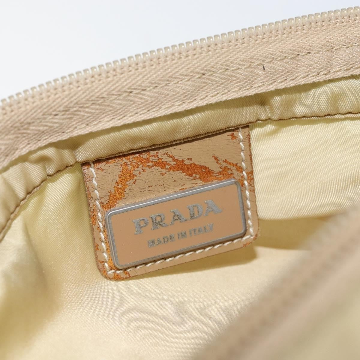 Prada Flat Messenger Bag Tessuto, BEIGE, NYLON, Shoulder bag