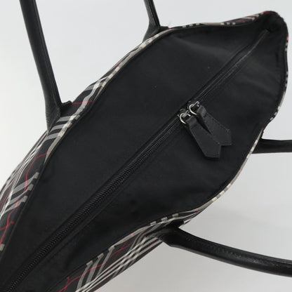 Burberry Nova Check Tote Nylon, BLACK, NYLON, Tote bag